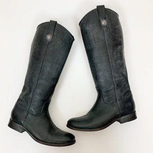 Frye Melissa Button Leather Tall Riding Boots